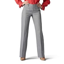 Lee Women's Ultra Lux Comfort with Flex Motion Trouser Pant Ash Heather 10 10