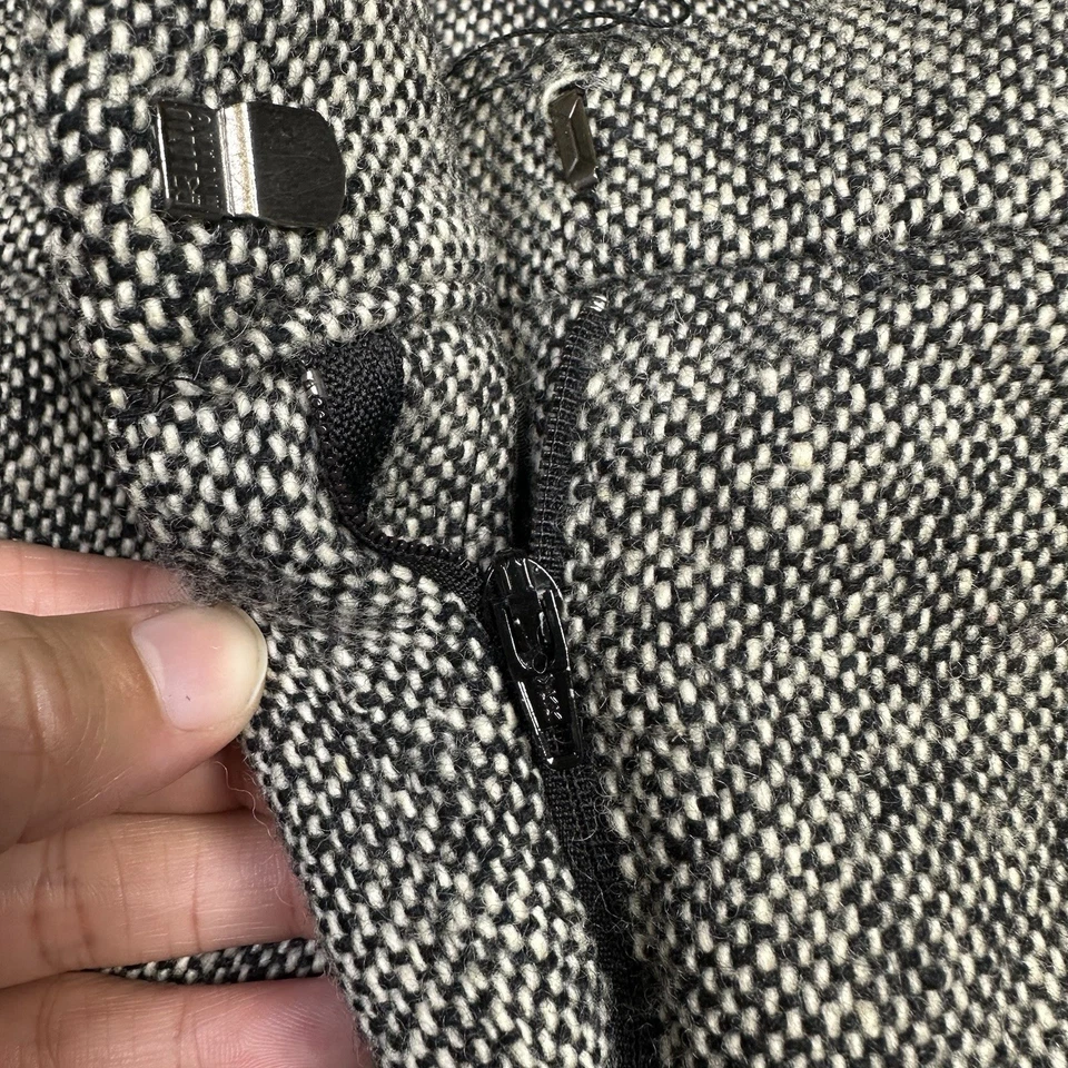 RARO Alexander McQueen Gris Diseñador Polar Lana Cremallera Vestido Pantalones Adulto Talla 42 Foto 4 de 4