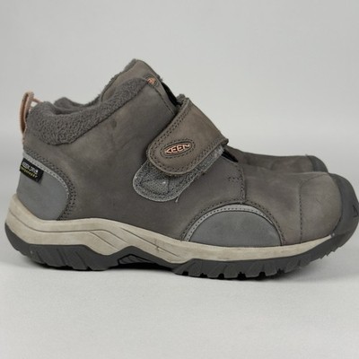 Keen Kootenay 3 Winter Snow Boots Waterproof Fleece Lined Gray Youth Girls 13