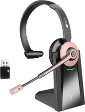 Earbay Wireless Headset, Bluetooth Headset with AI Noise Cancelling Microphone