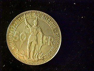 BELGIUM RAILROAD 50 FRANCS 1935FR BU