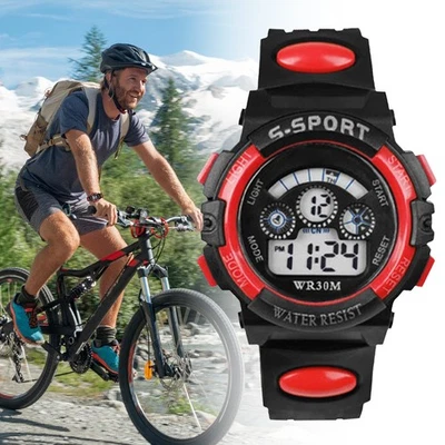 Männer Elektronische Uhr Sport Outdoor Uhr Wasserdicht LED Bildschirm Uhr - Bild 1 von 4