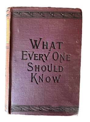 What Every One Should Know: A Cyclopedia Of Practical Info By S H Burt 1889 HC