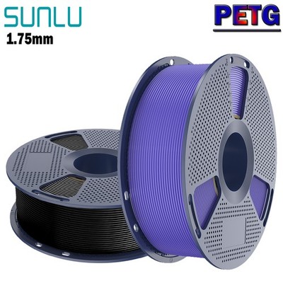 2x 1KG PETG SUNLU 3D Drucker Filament PETG 1.75mm 1KG/ROLL +/-0.02mm Mehrfarbig