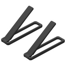 Thin Cell Phone Kickstand, 2Pack Horizontal Vertical Folding Phone Stand, Black