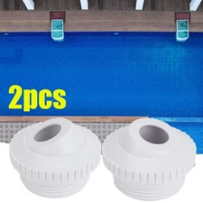 2x Universal Swimming Pool Nozzle Pool Spout Fitting Spa 180° Return Jet Nozzle