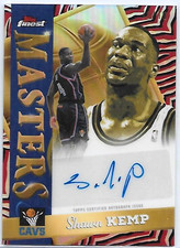 2025-26 TOPPS FINEST MASTERS SHAWN KEMP GOLD REFRACTOR AUTO SIGNATURE 10/10