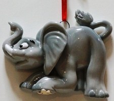 Elephant Personalized Christmas Tree Ornament