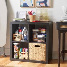 4 Cube Storage Organizer, Charcoal
