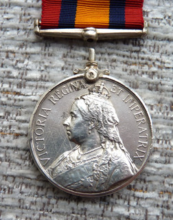 British Boer War period Mediterranean Medal York. L.I. ( Damaged ).