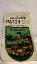 New Indiana Embroidered Patch Penrod Hiawatha Company Vintage Buffalo Jumping Fe
