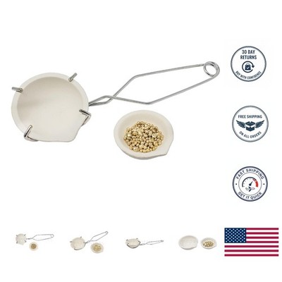 Portable Heat Resistant Crucibles for Jewelry Making - Set of 2 Italian Dishes