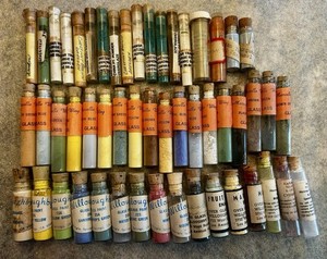 Vintage Willoughby Glass Paint Enamel Overglaze Powders + Marcella Wing Lot