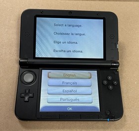 NINTENDO 3DS XL RED & BLACK HANDHELD CONSOLE- USED.