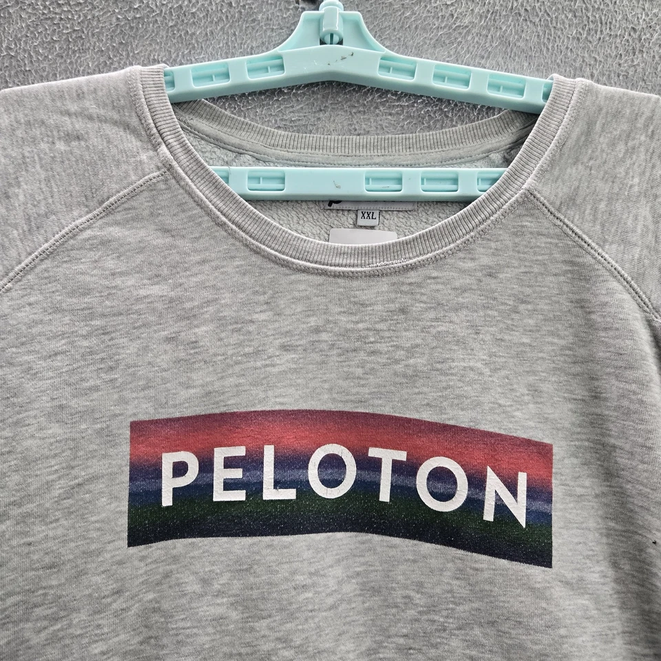 Sudadera Peloton Mujer XXL Gris Logo Grande Manga Larga Foto 4 de 4