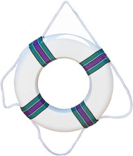  Foam Life Ring Pool Safety Buoy with Rope Surround  17.5"
