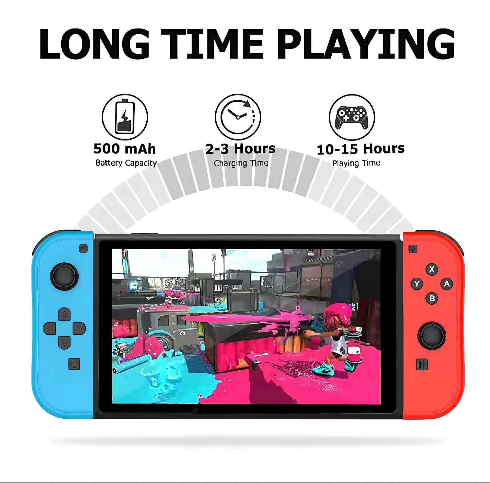 Manettes Joy-Con Switch sans fil Multicolore Bluetooth avec vibrations HD immersives