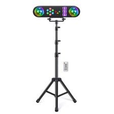 Telbum Dj Lights With Stand, 5 In 1 Party Bar Light Set With Rotating