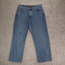 Vintage Nautica Jeans 34x32 Mens Baggy Loose Y2K Medium Wash Denim