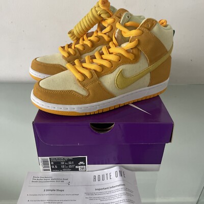 Nike Dunk High Pro SB fruchtiges Paket - Ananas - UK 7 neu im Karton