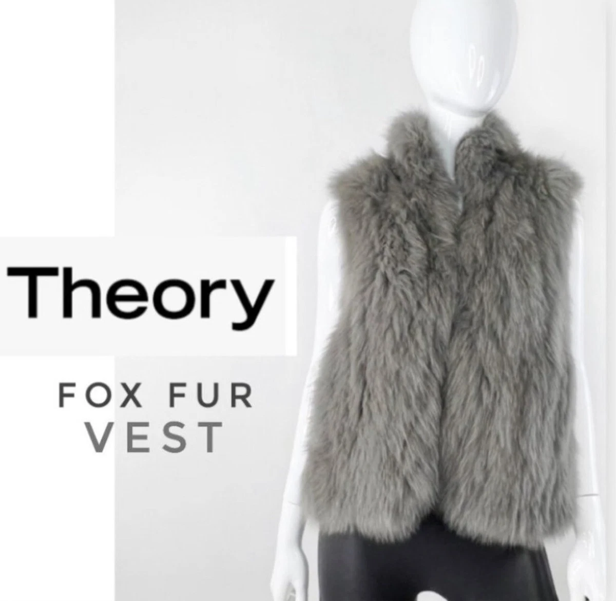 Theory fur vest cheap