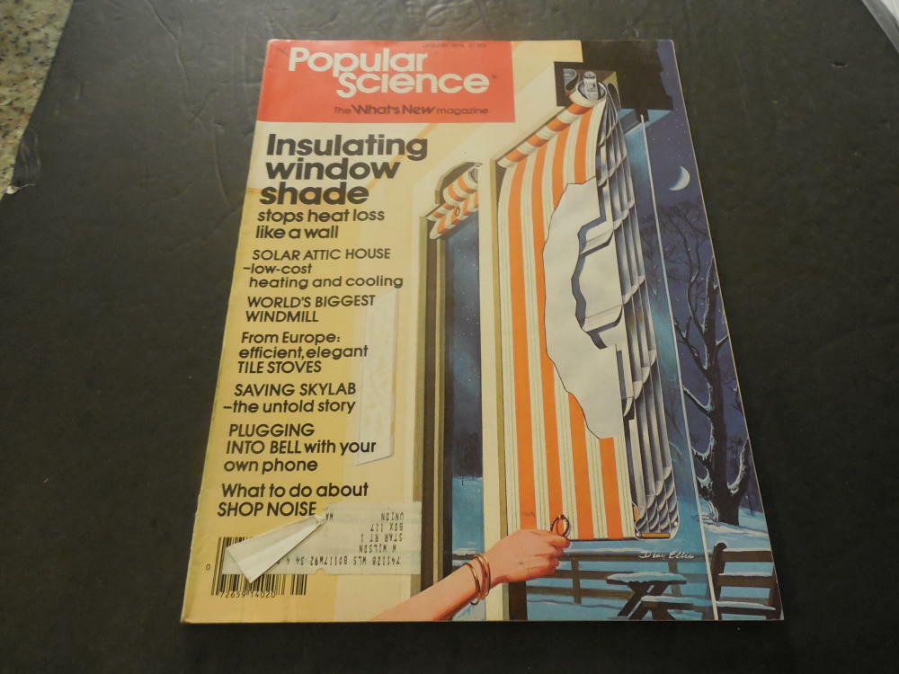 Popular Science Jan 1979 Solar Attic House, Biggest Windmill      ID:33576