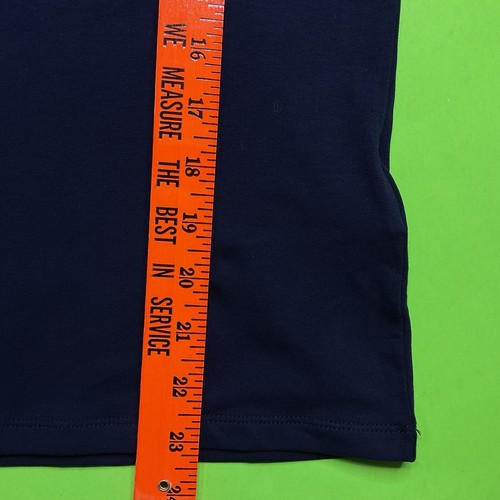 New GUESS Los Angeles Women’s Short Sleeve T-Shirt LARGE Navy Blue w/Gold - Picture 11 of 12