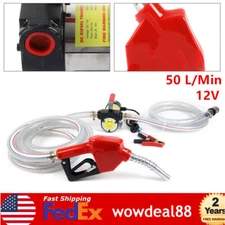 200w Fuel Transfer Pump Electric Diesel Kerosene Pump 12V DC Nozzle Hoses