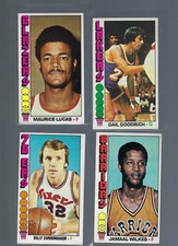 1976-77 TOPPS BASKETBALL 4 DIF ALL NRMT MAURICE LUCAS WILKES JAMAAL GOODRICH