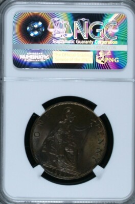 コレクション 1898 G.BRITAIN PENNY NGC MS64 BN 1899 Great Britain Penny. Hanover Victoria 1837-1901. NGC MS 64 BN