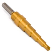 NULINE Multi-Step Drill 3/16"- 1/2" HSS TiN