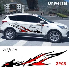 2PC Flame Dragon Totem Modified Auto Car SUV Side Body Vinyl Film Decal Stickers