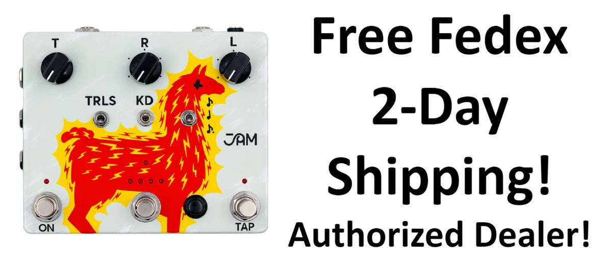 New JAM Pedals Delay Llama Xtreme Analog Delay Guitar Effects 