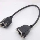 1ft Ethernet Lan Female to Female Network Cable RJ45 Extension adapter+4p screws