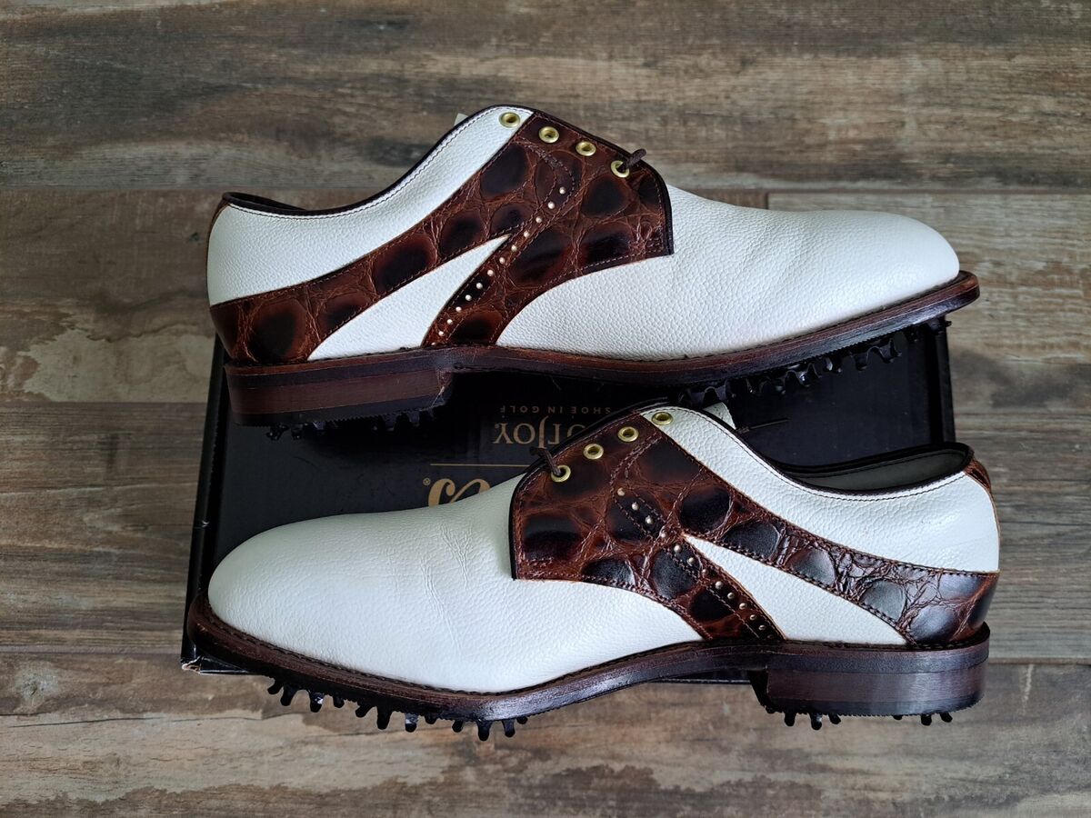 NEW Footjoy Classics Dry Premiere Mens Golf Shoes 50945 WH NEW Footjoy Classics Dry Premiere Mens Golf Shoes 50945 WH