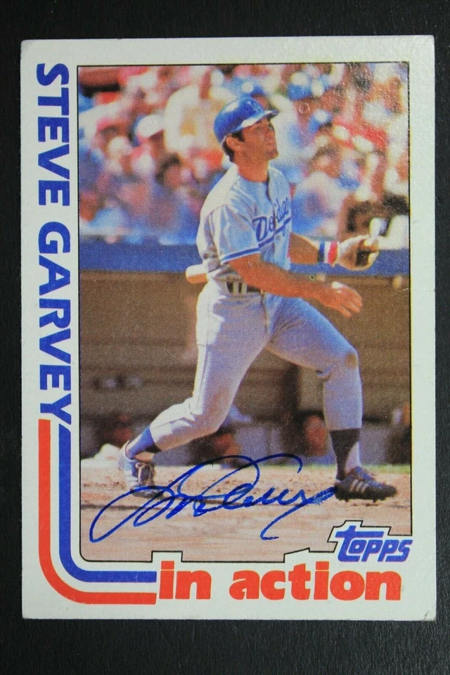 Steve Garvey LA Dodgers Autographed 1982 Topps #180 Signed IN ACTION Card BAS - Image 3 of 4