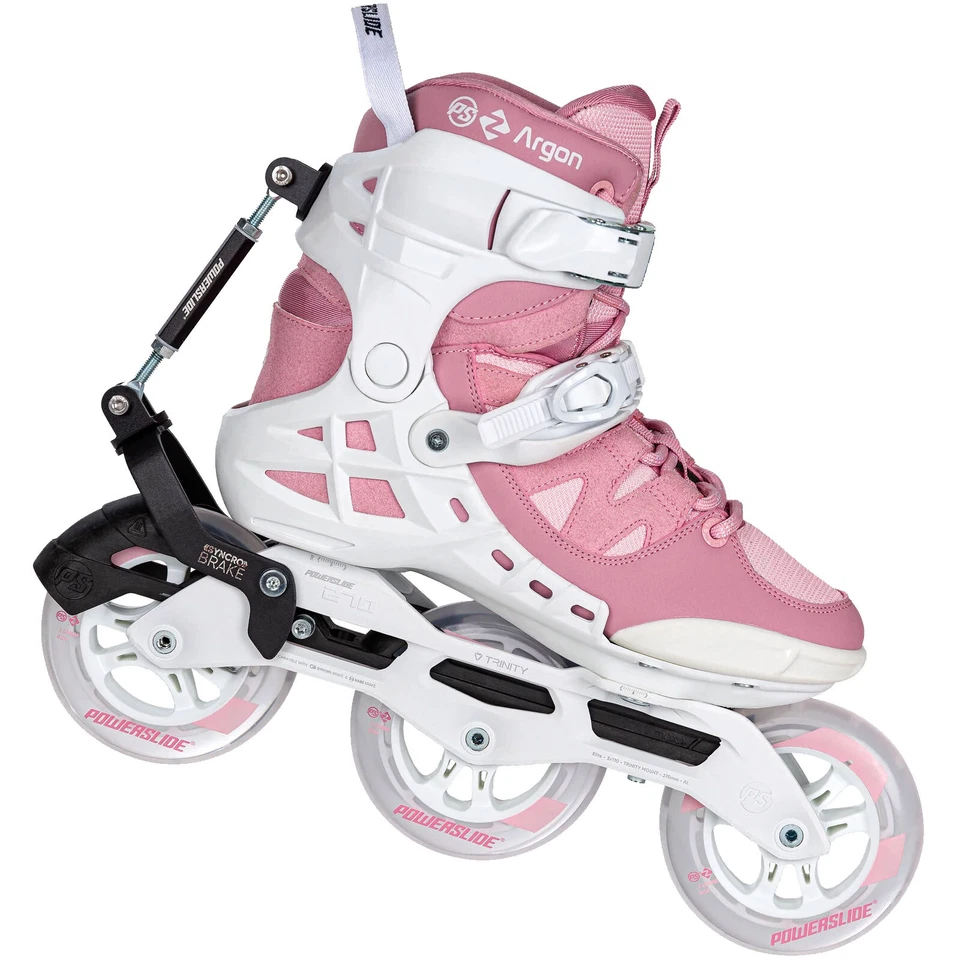 Powerslide Phuzion Argon Syncro Rose 110 Inline-Skates Inlineskates Inliner Rosa