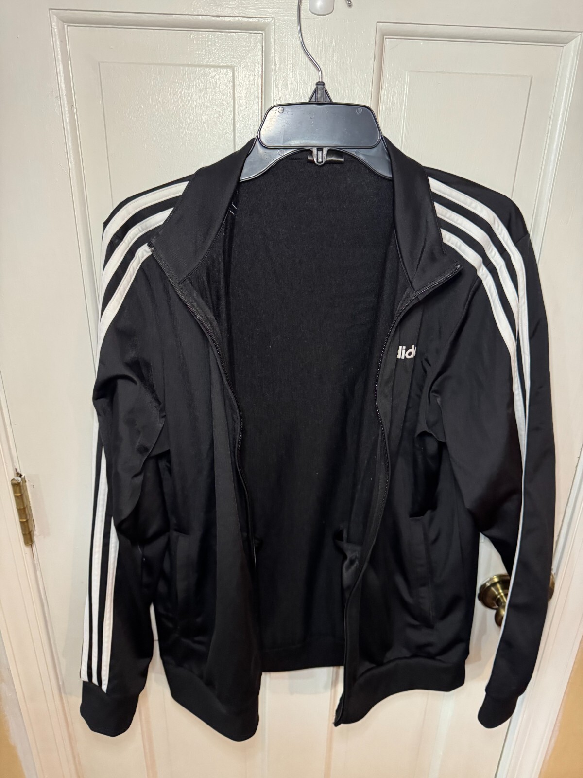 Adidas Essentials Track Jacket Medium Black Slim … - image 6