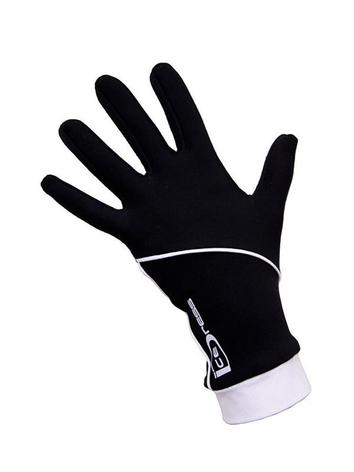 Icedress Thermal Figure Skating Gloves "IceDress" (Black and White