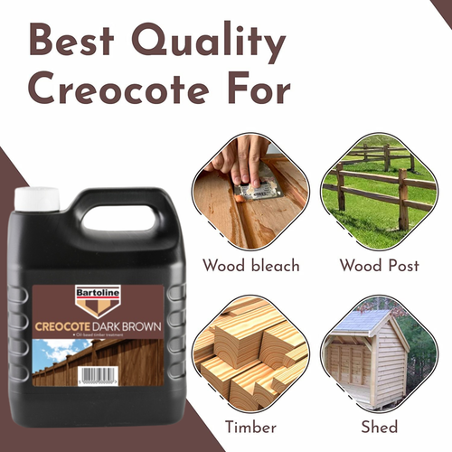 Bartoline Creocote Oil Based Timber Treatment Dark Brown Creosote 4
