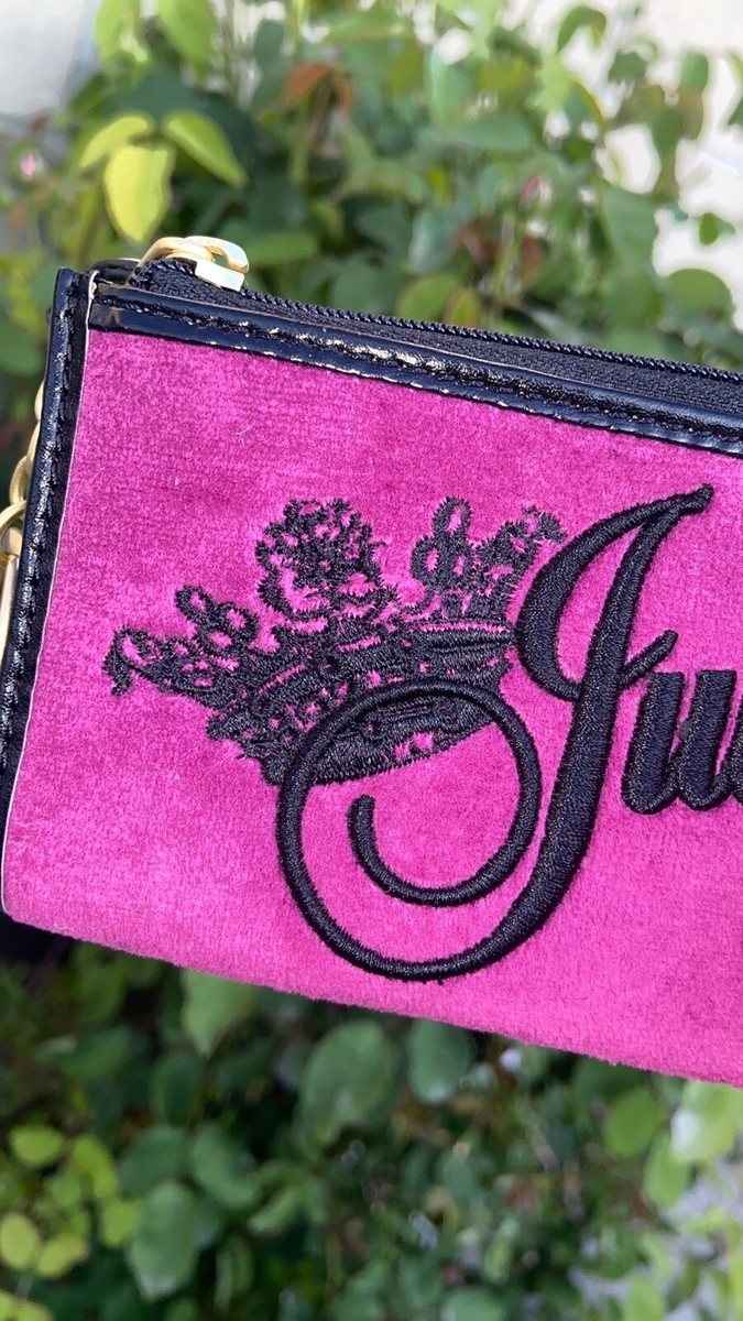 NEW Y2K JUICY COUTURE PURPLE VELOUR COIN PURSE MINI WALLET  display picture 1