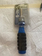 New 6 in 1Multi - Bit Screwdriver Magnetic Hex Ends Keeps Bits in Place