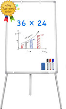 Easel Whiteboard Magnetic Portable Dry Erase 36 X 24 Tripod Height Adjustable