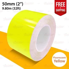 FLUORESCENT YELLOW Roll PIN STRIPE PinStriping TAPE Decal Adhesive Vinyl Sticker