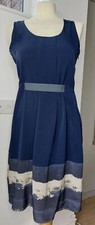 Simply VERA wang Dress A Line Blue Summer UK 8 US 4