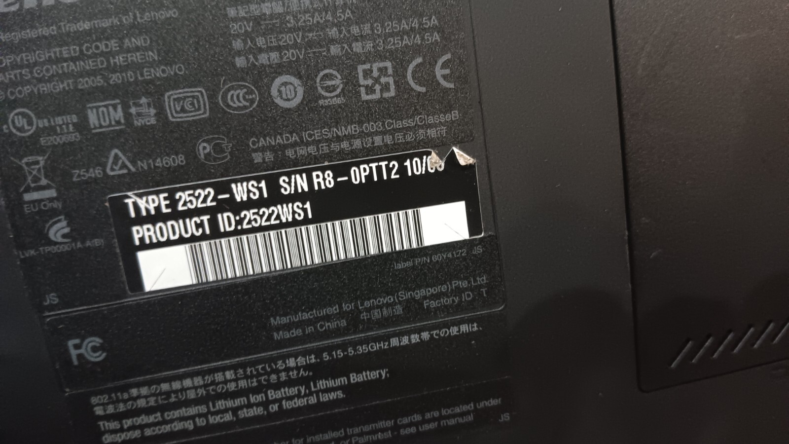 Lenovo Thinkpad T410i Laptop 14" LCD Screen Intel core i3 2.40 GHz