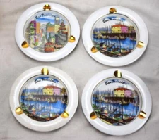 Vintage Ceramic/Porcelain San Francisco Ashtrays x4