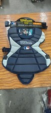 WILSON PRO STOCK HINGE FX BASEBALL CHEST PROTECTOR NAVY 14" 3300