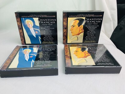 Chantons Francais CD 1934-36 & 1937-44 Includes Booklets VGC Retro French Music