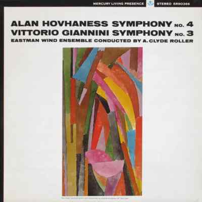 LP Hovhaness / Giannini Symphony No. 4   Symphony No. 3 (A.C. Roller) Mercury